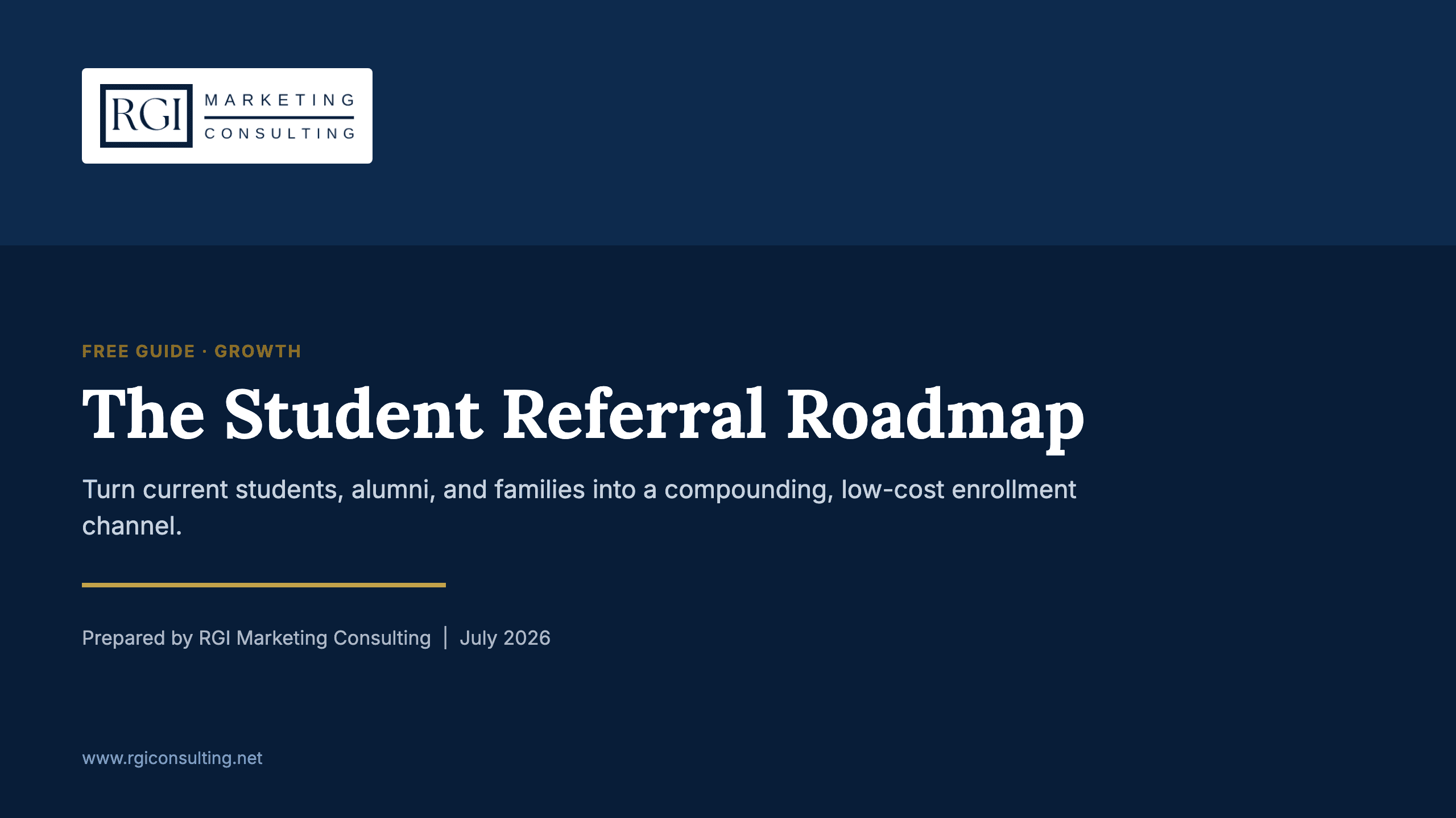 The Student Referral Roadmap — cover
